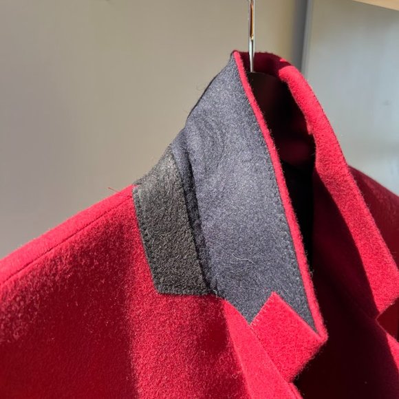 Women's Slim Red Wool-Cashmere Coat - Paul Smith | US 4 Small | Made in Italy - Picture 4 of 15